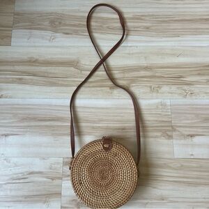 Round Rattan Bag